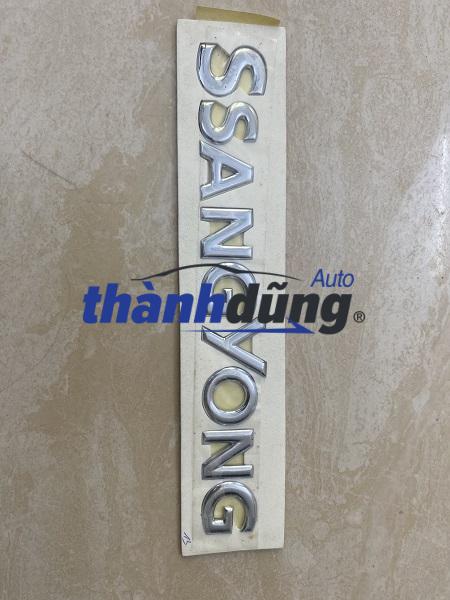 LOGO CHỮ NỔI SSSANGYONG MUSSO