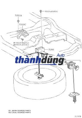 CÁP TREO LỐP DỰ PHÒNG KIA RONDO 2011 - Ảnh 4