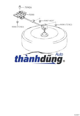 CÁP TREO LỐP DỰ PHÒNG XE KIA SORENTO 2015 | 62800-2P100 - Ảnh 4