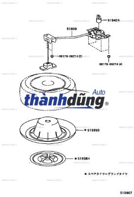CÁP TREO LỐP DỰ PHÒNG HYUNDAI STAREX 2013 - Ảnh 4