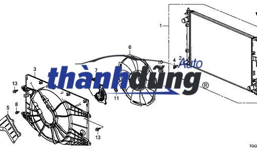 KÉT NƯỚC HONDA CIVIC 1.5 CVT