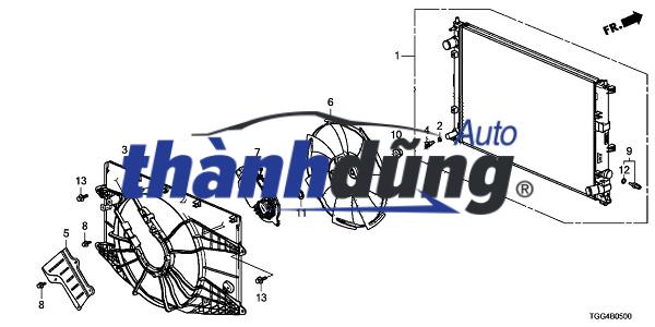 KÉT NƯỚC HONDA CIVIC 1.5 CVT