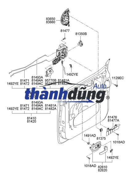 Ổ NGẬM KHÓA CỬA NISSAN NAVARA D23 2018 | 805004KD0A - Ảnh 6