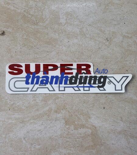 CHỮ LOGO SUPER CARRY DÁN ĐẦU XE SUZUKI 5 TẠ