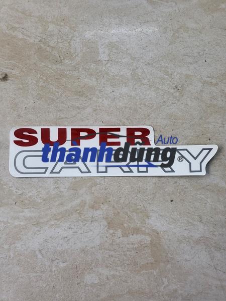 CHỮ LOGO SUPER CARRY DÁN ĐẦU XE SUZUKI 5 TẠ