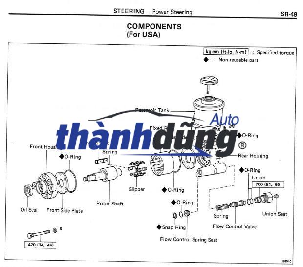 BƠM TRỢ LỰC LÁI XE NISSAN NAVARA 2015 | 49110-4KV0A - Ảnh 4