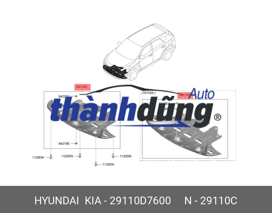 CHẮN BÙN ĐỘNG CƠ KIA CARENS 2015 | 29110A4100 - Ảnh 3