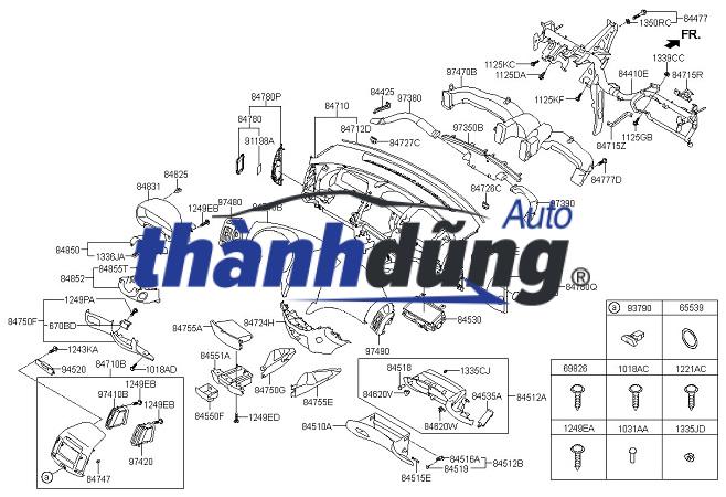 CỬA GIÓ ĐIỀU HÒA PHỤ HYUNDAI PORTER 2 2013 - Ảnh 4