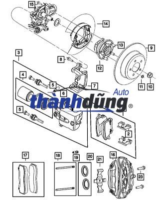 CỤM GÔNG PHANH KIA CERATO 2015-2018 | 58310A5B31 - Ảnh 4