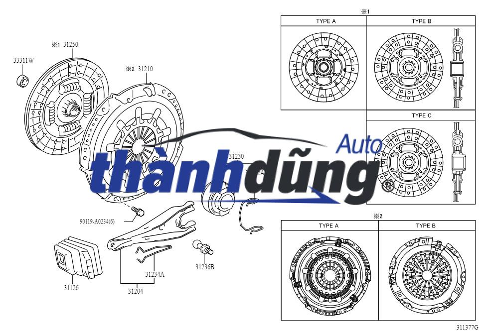 BÀN ÉP NISSAN NAVARA NP300 2017 | 30210-4JA0B - Ảnh 4