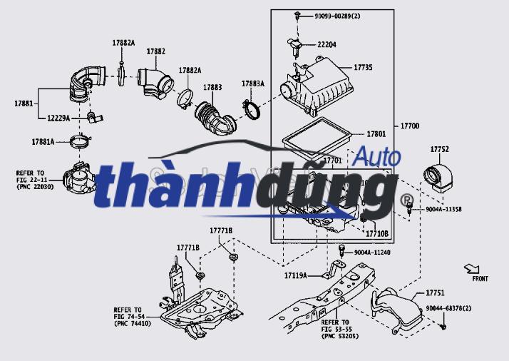 HỘP LỌC GIÓ ĐỘNG CƠ FORD EVREST 2007 - Ảnh 3
