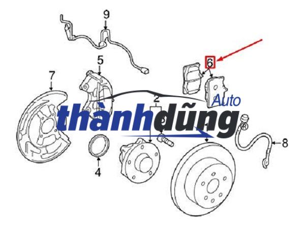 BỐ THẮNG SAU FORD TRANSIT 2007 - Ảnh 3