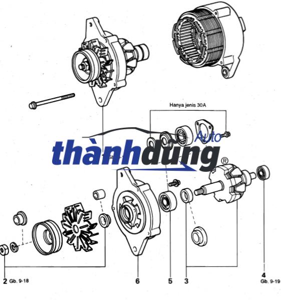 MÁY PHÁT ĐIỆN XE HYUNDAI I30 2013 | 37300-03805 - Ảnh 5