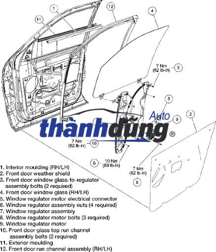 MÔ TƠ LÊN XUỐNG KÍNH NISSAN NV200 - Ảnh 4