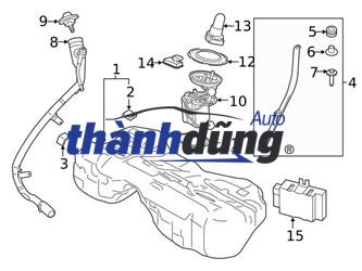 NẮP BÌNH XĂNG TRONG NISSAN NAVARA NP300 | 17251-JN20A - Ảnh 4
