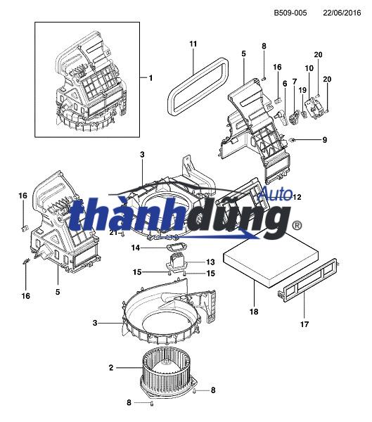QUẠT GIÓ ĐIỀU HÒA TOYOTA VIOS 2008-2013 | 1163601080 - Ảnh 4