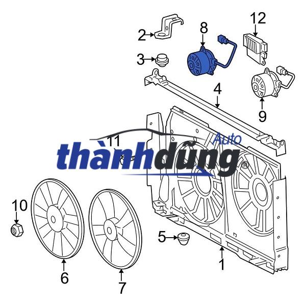 QUẠT KÉT NƯỚC XE HYUNDAI ELANTRA 2010 | 25380-2H020 - Ảnh 5