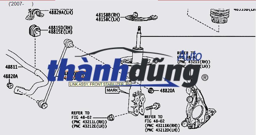 ROTUYN CÂN BẰNG TRƯỚC PHẢI MITSUBISHI GRANDIS - Ảnh 3