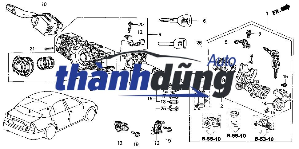 CÔNG TẮC KHÓA ĐIỆN MITSUBISHI JOLIE 2003 | MR389784 - Ảnh 4