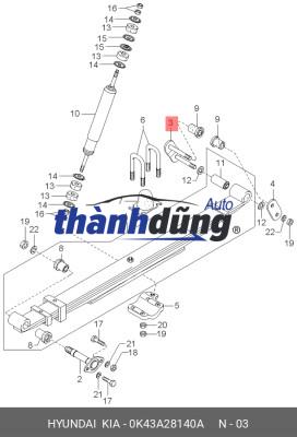 ẮC NHÍP NGẮN KIA BONGO 3 | 0068028330 - Ảnh 5