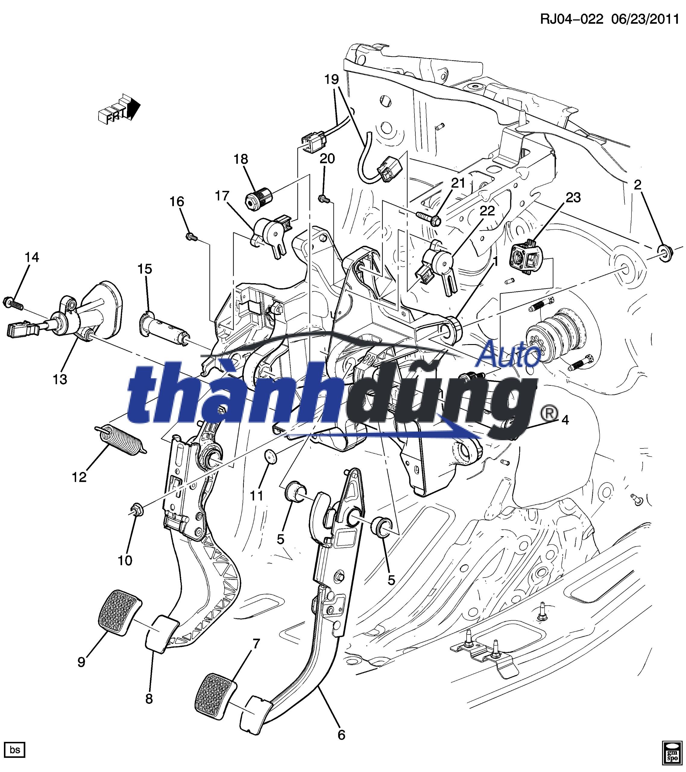 CẢM BIẾN CHÂN GA HYUNDAI SANTAFE 2008 | 327002B110 - Ảnh 4