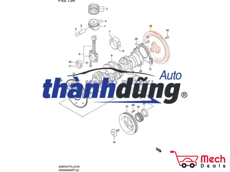 BÁNH ĐÀ FORD EVEREST 2.5 2007-2012 | 4150410100 - Ảnh 5