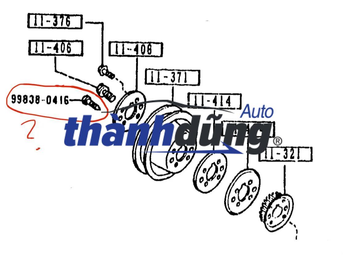 BÁNH RĂNG TRỤC CAM KIA CARNIVAL 2005 - Ảnh 3
