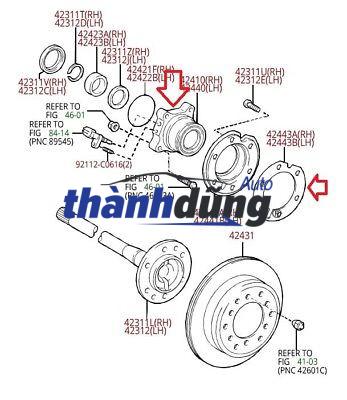 BẠC ĐẠN BÁNH TRƯỚC NISSAN NAVARA NP300 | 402024JA3A - Ảnh 5