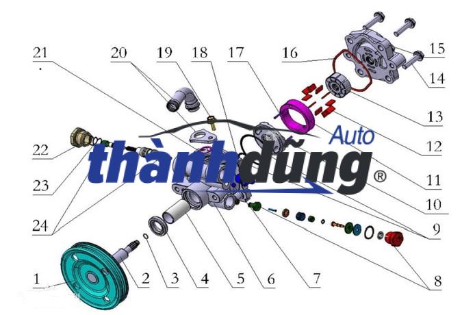 BƠM TRỢ LỰC LÁI TOYOTA ZACE | 443200B010 - Ảnh 3
