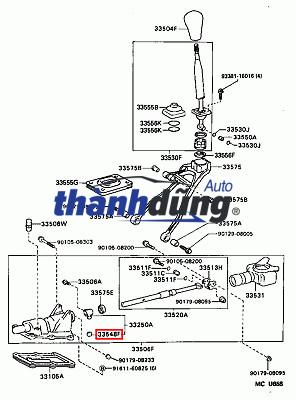 BÀN ĐI SỐ TOYOTA VIOS 2017 | 335300D220 - Ảnh 7