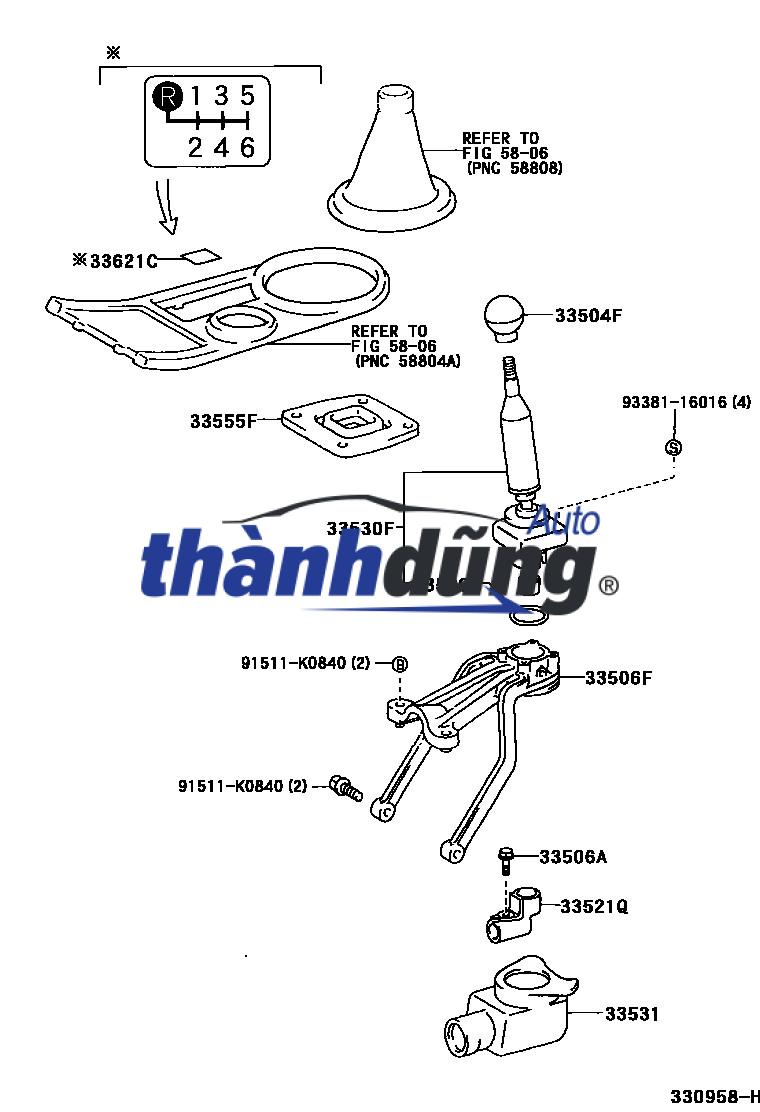 BÀN ĐI SỐ TOYOTA VIOS 2017 | 335300D220 - Ảnh 6