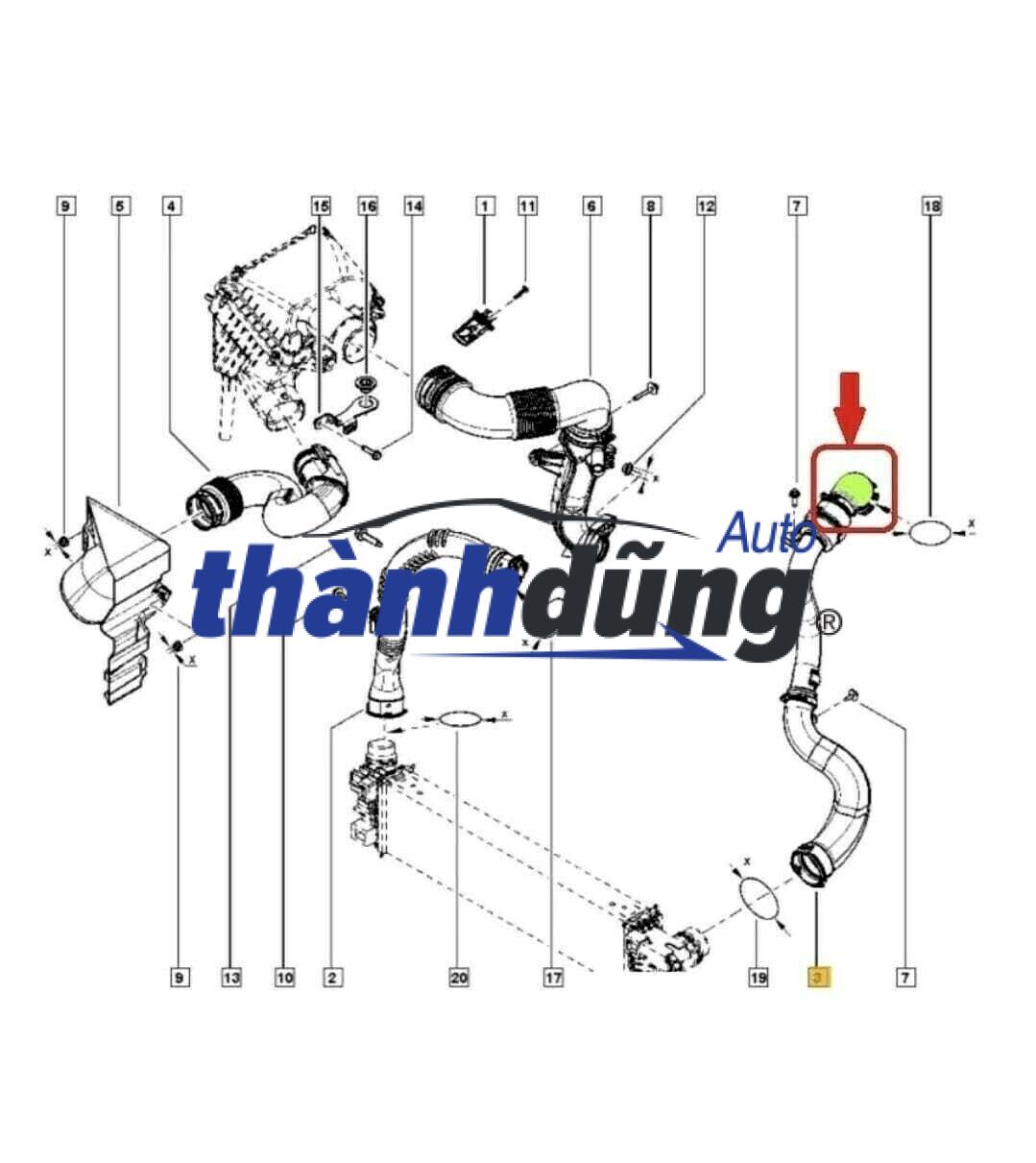 CỔ HÚT GIÓ HYUNDAI STAREX 2007-2020 - Ảnh 4