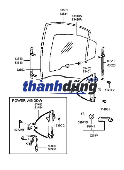 COMPA NÂNG KÍNH TRƯỚC ISUZU DMAX 2008 | 8980098112 - Ảnh 3
