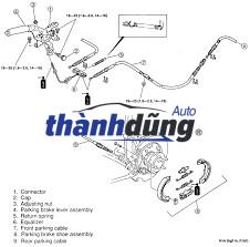 DÂY PHANH TAY PHỤ KIA SPECTRA 2003 | 0K2A1-44410 - Ảnh 5
