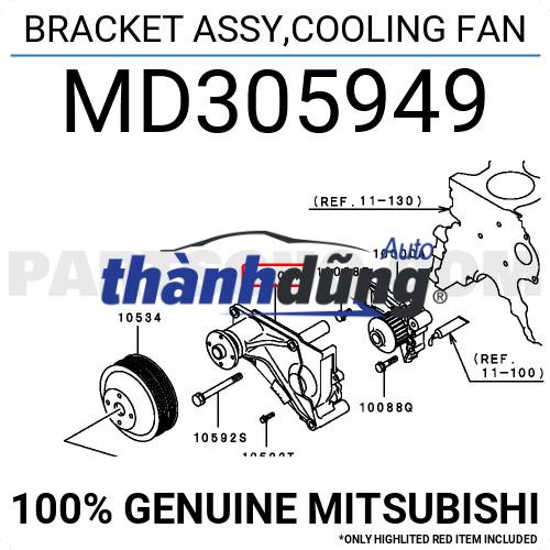 GIÁ BẮT LY TÂM QUẠT KÉT NƯỚC MITSUBISHI PAJERO 3.0 - Ảnh 3