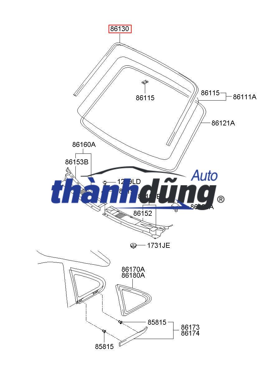 KÍNH CHẮN GIÓ TRƯỚC TOYOTA VIOS 2014 - Ảnh 4