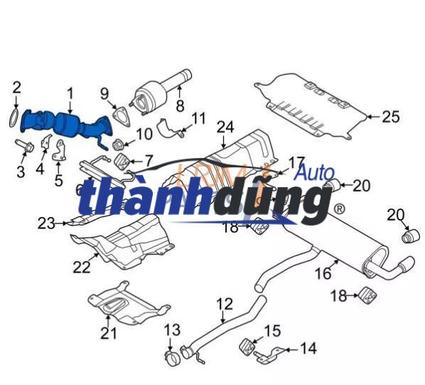 ỐNG XẢ ĐOẠN GIỮA DAEWOO MAGNUS 2.5 | - Ảnh 4