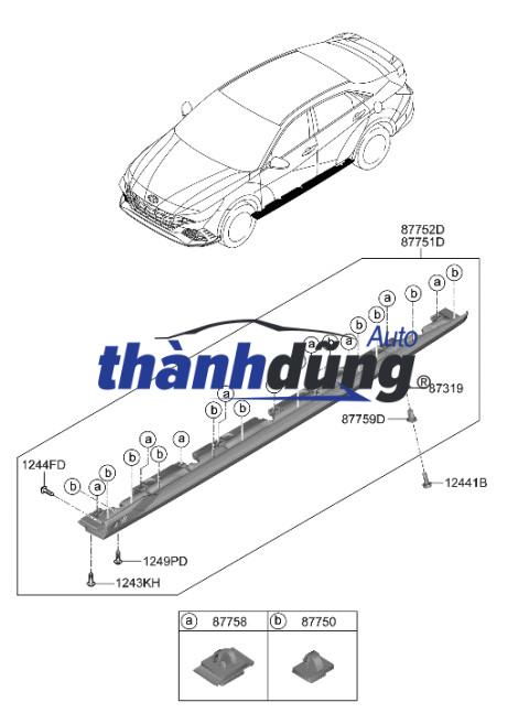 ỐP BA BU LÊ CÁNH CỬA XE HONDA CRV 2015 | 75333T0AA01 - Ảnh 5