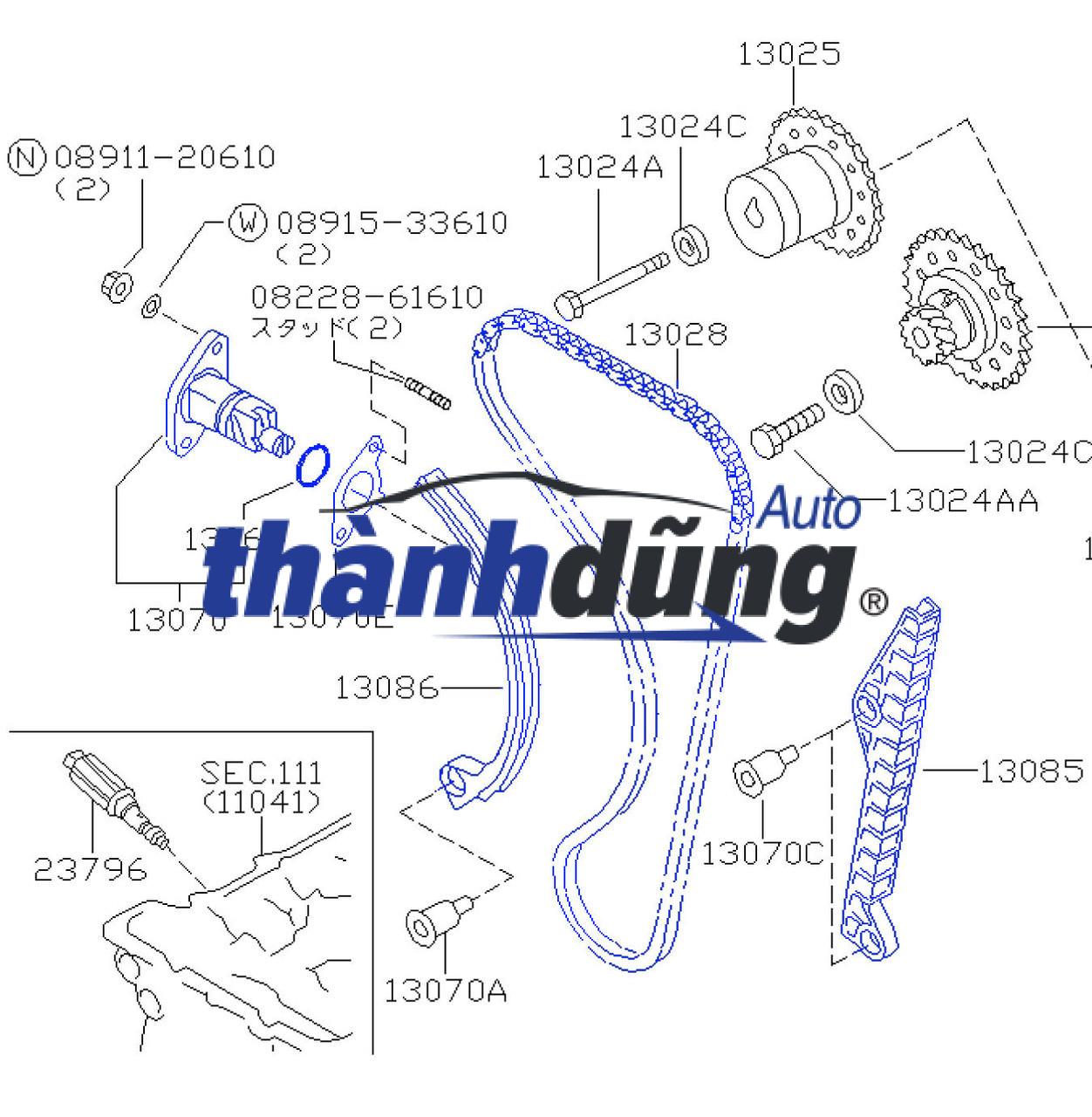 BÚA TĂNG XÍCH CAM SSANGYONG XLV | 1730500111 - Ảnh 5