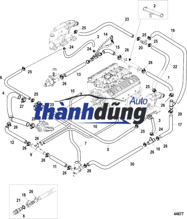 VAN HẰNG NHIỆT CHEVROLET SPARK 2011-2016 | 25199831 - Ảnh 5