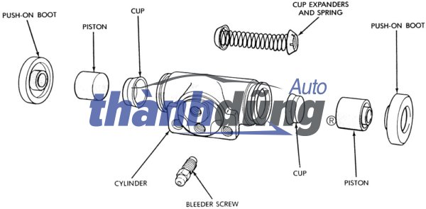XY LANH PHANH SAU TRÁI HYUNDAI HD72 | 5832045201 - Ảnh 5