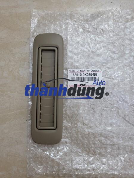 CỬA GIÓ ĐIỀU HÒA SAU TOYOTA FORTUNER 2012