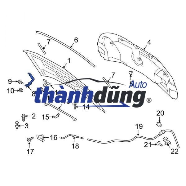 NẮP CAPO HYUNDAI ACCENT 2012 | 664001R000 - Ảnh 4