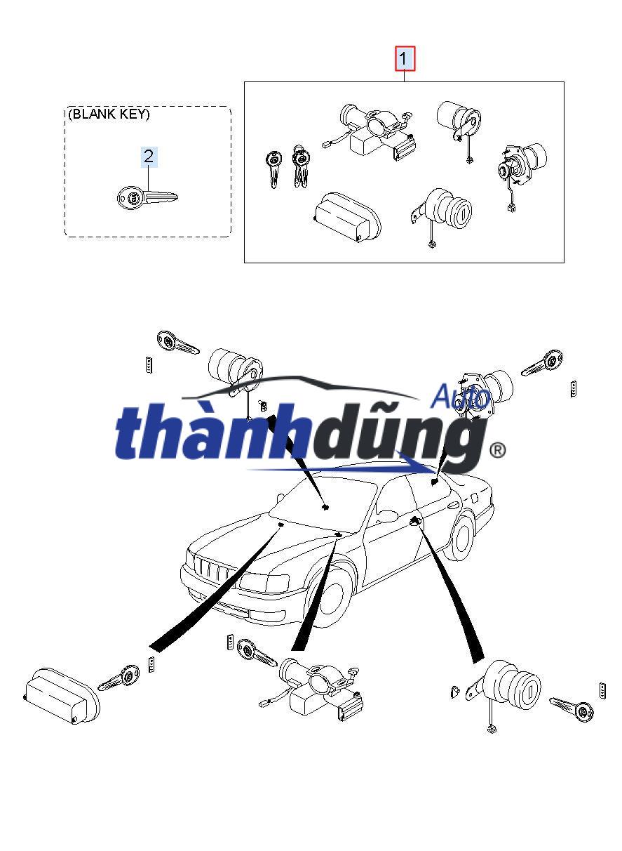 Ổ KHÓA ĐIỆN HYUNDAI STAREX 2.5 2013 | 819104H000 - Ảnh 5