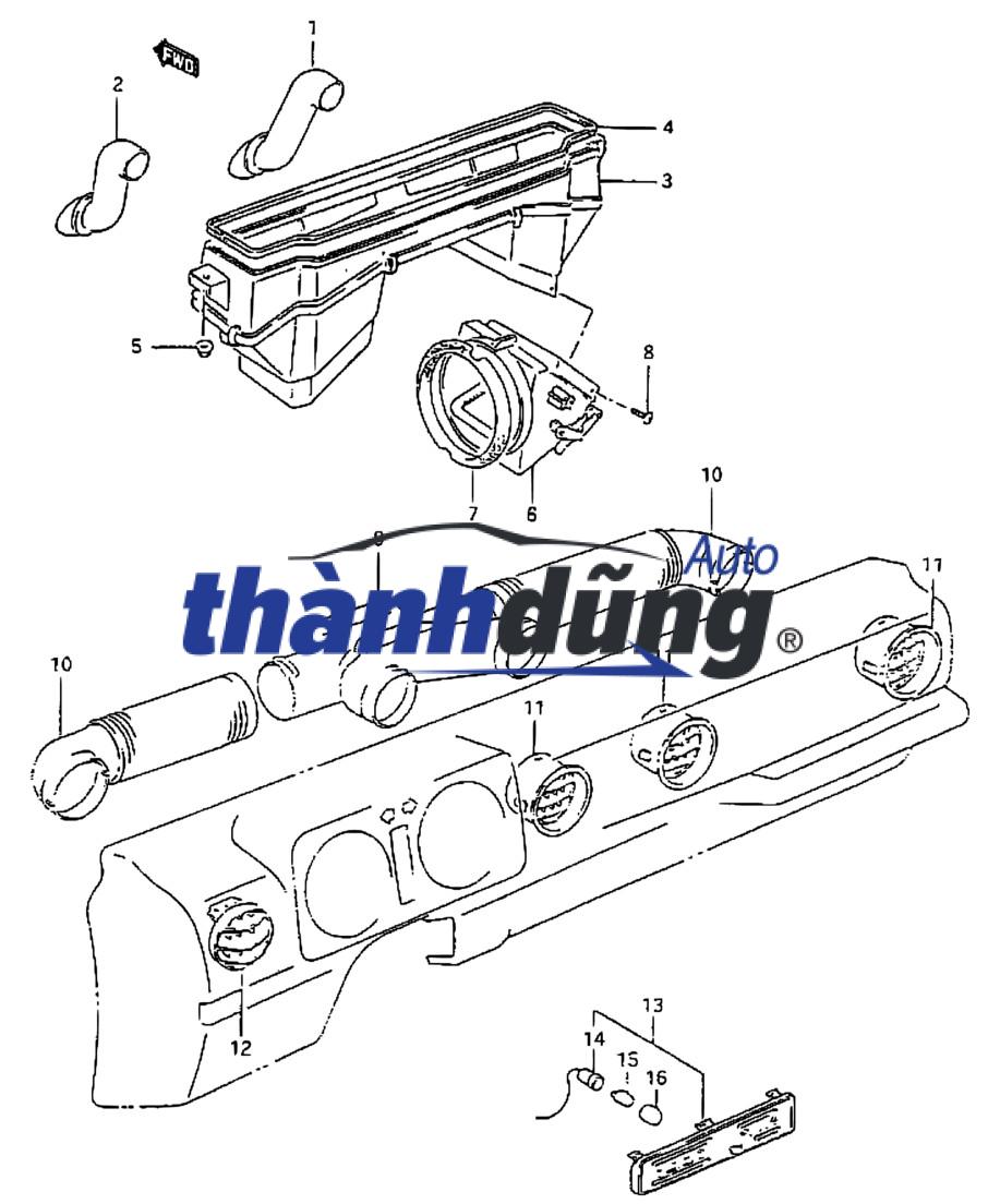CÔNG TẮC QUẠT GIÓ MÁY LẠNH XE FORD RANGER 2010 - Ảnh 4