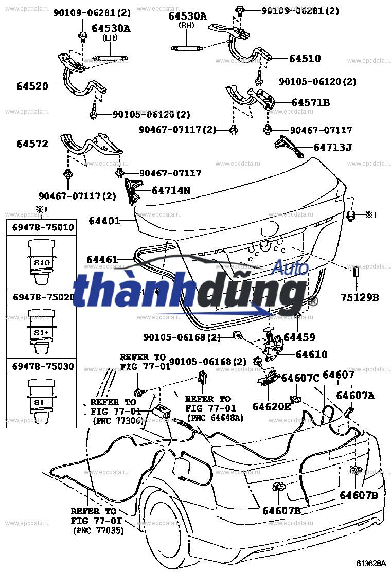 DÂY GIẬT CỐP SAU TOYOTA VIOS 2015 - Ảnh 3