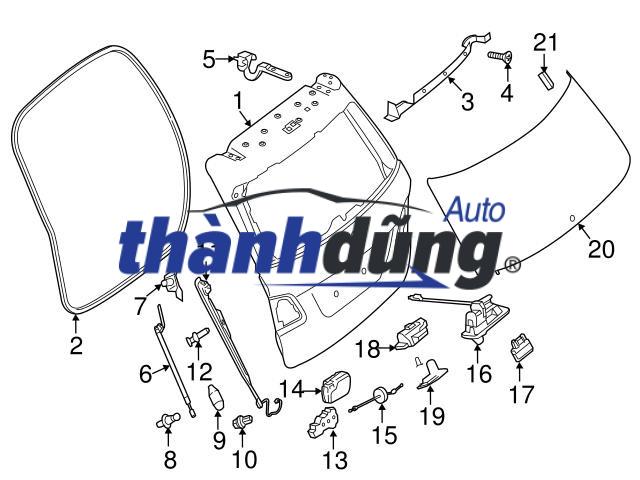 DÂY GIẬT CỐP SAU TOYOTA VIOS 2015 - Ảnh 4