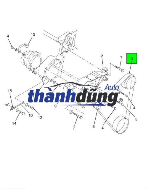 DÂY CUROA MÁY PHÁT MITSUBISHI PAJERO 4PK985 | MD186125 - Ảnh 3