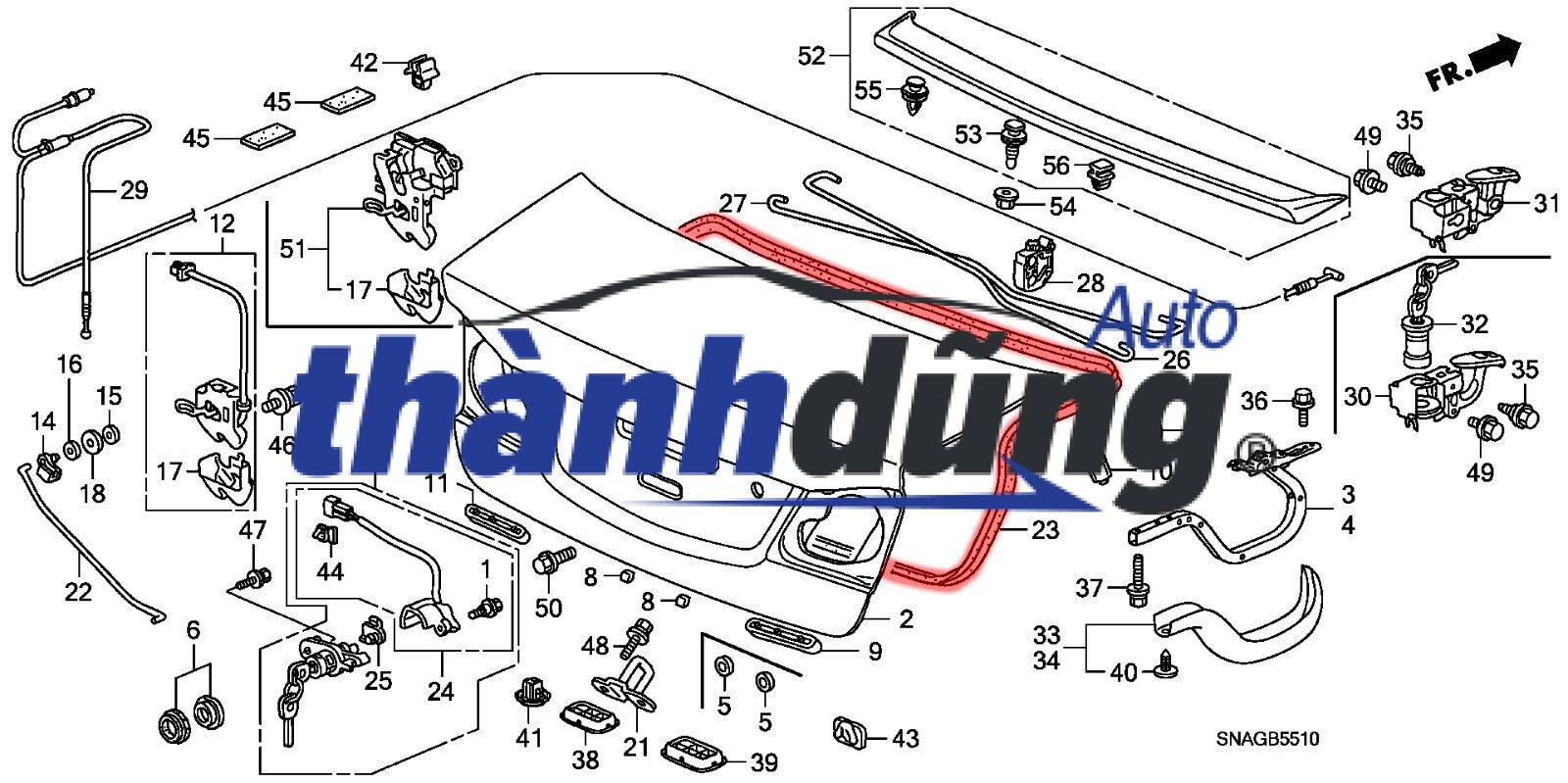 RON CỐP SAU MITSUBISHI PAJERO V33 2005 | MB669334 - Ảnh 5