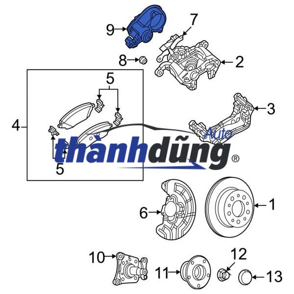 MÔ TƠ PHANH ĐIỆN MAZDA CX5 2016 - Ảnh 3